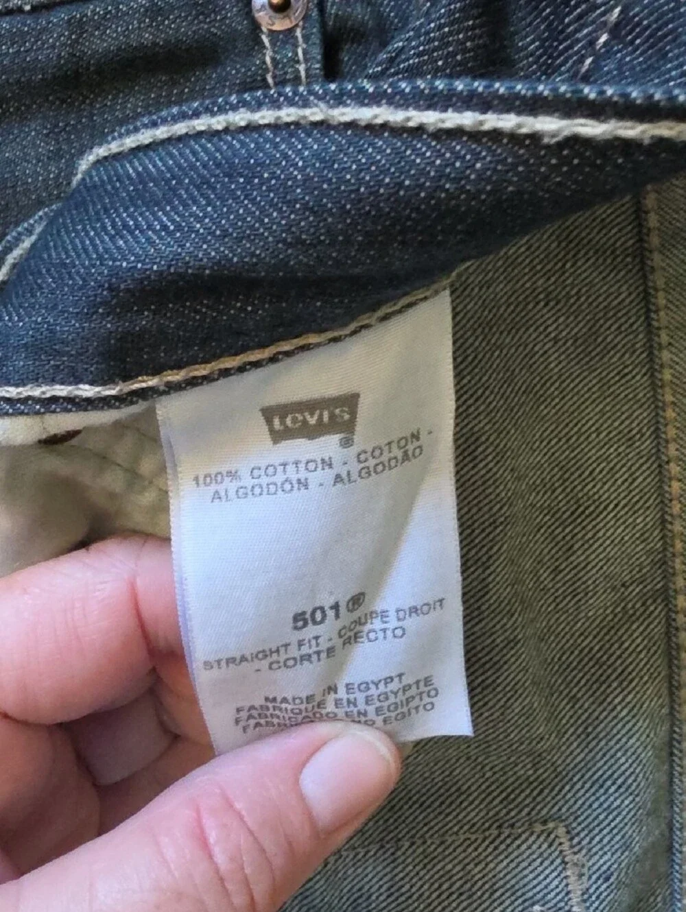 AWESOME 501 JEANS 36 X 32 DARK DENIM